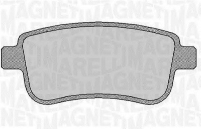 MAGNETI MARELLI 363916060382 -  Комплект тормозных колодок, дисковый тормоз